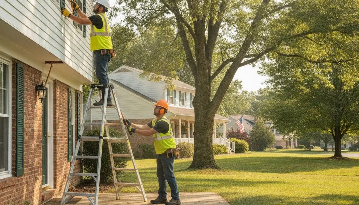 Dayton, OH plumber repairing a pipe for residential plumbing service