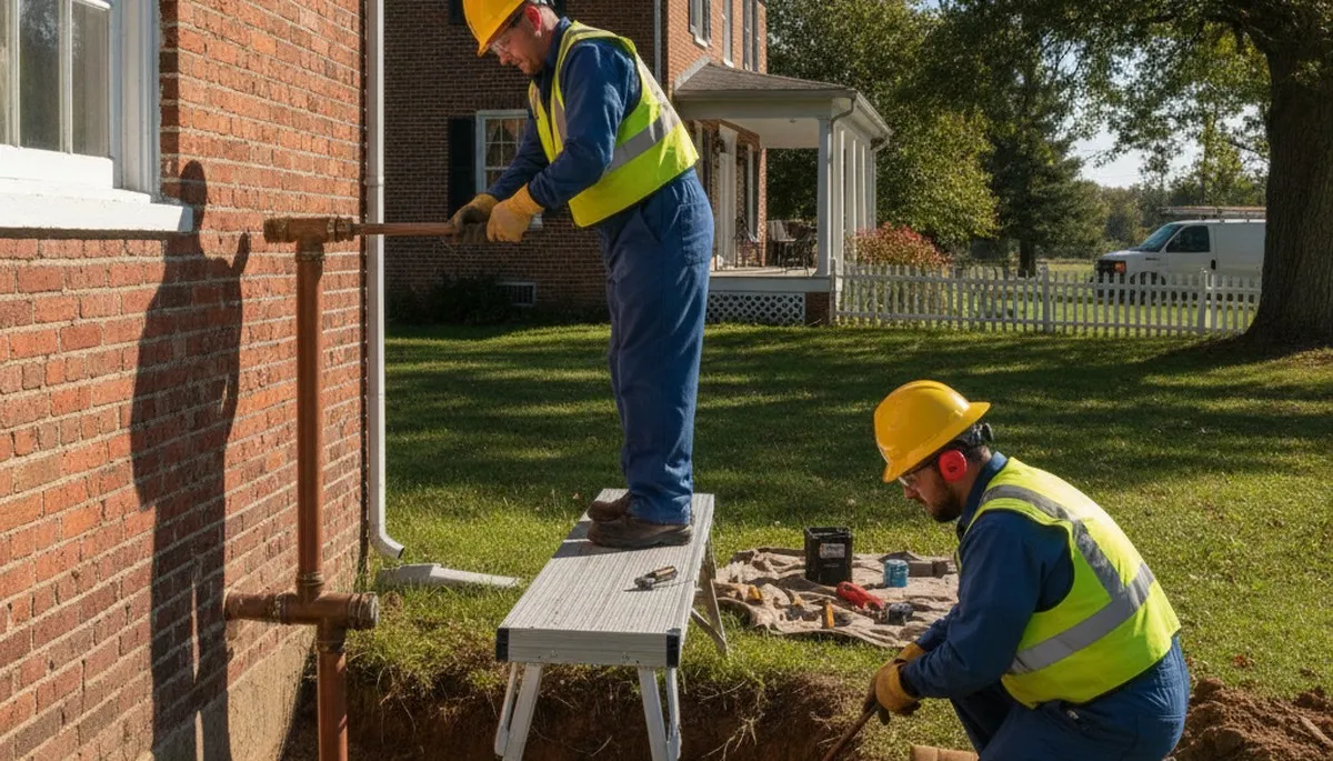 Plumber repairing a sink in Dayton, OH for fast plumbing repair service